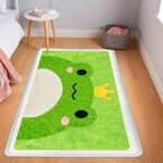 Kids Rug, 4'x6' Cute Frog Bath Mat 