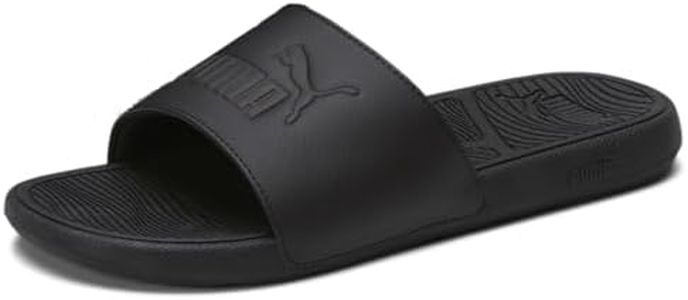 PUMA Men's Cool Cat 2.0 Slide Sandal, Black, 10