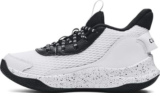 Under Armour - Kids Grade School Curry 3Z7 Basketball Shoes, Color White (100), Size: 3.5 M US Big Kid