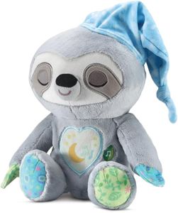 VTech 80-548222 Canciones de cuna para dormir de perezoso bebé | Peluche para bebés + 0-36 meses | Versión ESP | Color gris, único.