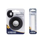 KORBOND Hemming Web - 20m Black + 10m White Hem Tape - No Sew Hemming -– Invisible Mending Tape for Fabric - Iron On Hem Tape - NO Sewing Required Adhesive Fabric Tape, Webbing Tape, Hemming Tape