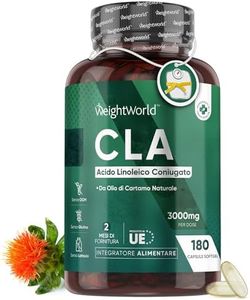 CLA da 3000mg, 180 Olio di Cartamo Capsule Softgel (3 al Giorno per 2 Mesi), CLA Integratore Acido Linoleico Coniugato, Fonte di Acidi Grassi, Omega 6, CLA Acido Linoleico Coniugato (Safflower Oil)