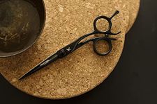 Kraftpro Reinvented Curve 5.5 inch Stainless Steel Scissor for Hair Cutting Unisex With Pouch/Screw Cleaning Cloth & Oil