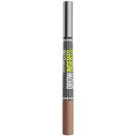 Maybelline New York Brow Inserts, 2-in-1 Eyebrow Pencil Pen and Fiber Gel, 0.015MM Triple Tip for 100 Hair-Like Strokes in 30 Seconds, 36-Hour Wear, Smudge-Proof, Shade: Soft Brown 2