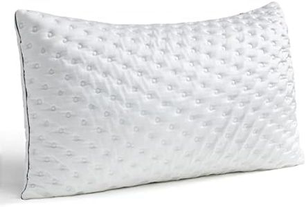 BedStory Shredded Memory Foam Pillows for Sleeping, Soft & Firm Pillow for Neck and Shoulder Pain, Hypoallergenic Hotel Adjustable for Side Sleeper Pillow - 50x75 cm