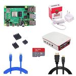 Raspberry Pi 4 Model B 8GB RAM Kit with 32GB Noobs, LAN-mHDMI Cable, Power Supply, MicroSD Card - The Complete Kit