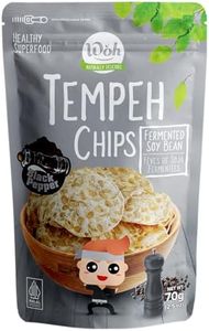 Woh Tempeh Chips Fermented Soy Bean Black Pepper (Pack of 2)