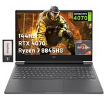 HP Victus 16.1" FHD 144Hz Gaming Laptop, AMD Ryzen 7-8845HS, 32GB DDR5, 1TB SSD, NVIDIA GeForce RTX 4070, Backlit Keyboard, FHD Camera, Wi-Fi 6, Win 11 Pro, Silver, 128GB Docking Station Set