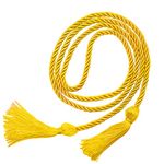 66 Inches Tassel Cord Graduation, Braided Solid Color Honor Cords, Graduation Honor Cords Rope Belt, Graduation Ropes High Honor for Grad Days (Gold)