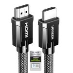 UGREEN 8K@60Hz Certified HDMI 2.1 Cable 2M 4K 240Hz 48Gbps High-Speed Zinc Alloy Braided Cord Support HDCP 2.3 Dynamic HDR Dolby Vision eARC Compatible with PS5/4 Xbox One Switch TV Roku