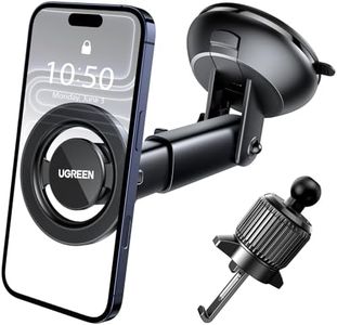UGREEN for MagSafe Car Mount, 3 in 1 Universal Magnetic Phone Holder, Dashboard Windscreen Air Vent Cradle, 2026 Upgraded, Compatible with iPhone 17 Pro Max