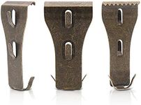 Brick Wall Clips Hooks Fastener - Coideal 12 PCS Metal Brick Hangers Hook Clip for Outdoor Hanging Pictures Lights Wreaths Stockings Garland No Drill, Fit Brick 2.25 to 2.45 Inch (Bronze)
