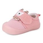 MASOCIO Baby Girl Shoes Infant Toddler First Walking Shoes Trainers 12-18 Months Pink 2 Size 3 UK Child (Size Correction 3.5 to 3)