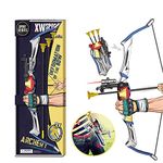 koolbitz Larger Archery Set, Foldable Bow with Infrared Light and Soft Arrow Set for Kids, Deformation Gift for Boys and Girls Ages 5 to 12, Perfect for Indoor or Outdoor Games, with 13 Arrows