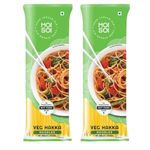 MOI SOI® Chinese Veg Hakka Noodles - Pack of 2 | No Preservatives | Not Fried | Air dried Noodles | Get Restaurant Style Taste in Just 10 Minutes | Serves - 4 | 300 gms