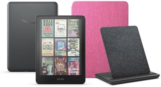 Kindle Colorsoft Signature Edition (32 GB) ohne Werbung, eine Amazon-Stoffhülle und eine kabellose Ladestation Made for Amazon