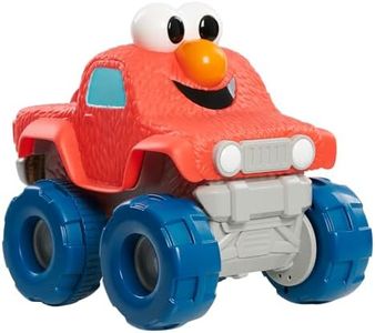 SESAME STREET Giggle N Go Monster Truck Toy Vehicle, Pops Wheelies, Sings, and Has Phrases, Kids Toys for Ages 2 Up, Amazon Exclusive by Just Play