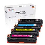 TonerSave 4PK Compatible HP 125A CB540A CB541A CB542A CB543A Toner for CP1215 Toner, HP CP1215 Toner, CP1518ni, HP Color Laserjet CP1518ni, CM1312nfi, CP1515N