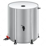 Rain Barrel Made from 1000D Waterproof Material, rain Barrels to Collect rainwater from Gutter with Garden (53gallon)