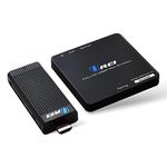 Orei Wireless Pro Hdmi Extender Transmitter & Receiver Dongle 1080P Kit Up to 100 Ft. Perfect for Streaming from Laptop Pc Cable Netflix YouTube Ps4 to HDTV Projector