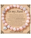 Shonyin Aunt Gifts from Niece Nephew Auntie Gifts for Aunt Auntie Birthday Gifts Bracelet Jewelry Gifts for Auntie on Birthday, Retirement