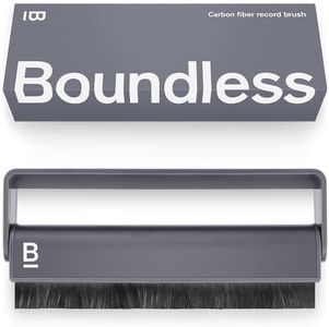 Boundless Audio Record Cleaner Brush - Vinyl Cleaner Record Brush - Carbon Fiber Anti-Static Vinyl Brush - Record Player Accessories