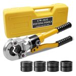 TIHOOK 10T Hydraulic Pipe Tube Crimping Tools, 360° Crimping Pliers with TH Contour - TH16 TH20 TH26 TH32 for Aluminum-Plastic Composite Pipes, PEX Pipe, PB Pipes, etc.