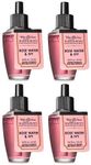 Bath and Body Works 4 Pack Rose Water & Ivy Wallflowers Fragrance Refill. 0.8 fl oz.