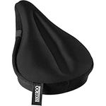 Bikeroo Bike Seat Cover - Padded Gel, Adjustable Bicycle Seat Cushion for Men and Women - Compatible with Indoor & Outdoor Saddles – 18 x 28 cm