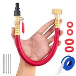 Flush Hose Fitting Kit for Yamaha,PWC WaveRunner/Sport Jet Boat Flush Fitting Kit Black Compatiable For Yamaha,LX VX VXR FXHO VX110 VX Deluxe FX Cruiser Jet Ski (Jet Boat Flush Fitting Kit-Red)