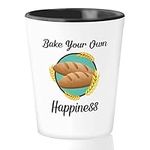 Bubble Hugs Baker Shot Glass 1.5oz - Bake your own happiness - Chef Cook Dough Puncher Pastry Maker Bread Cake Sweets Patissier