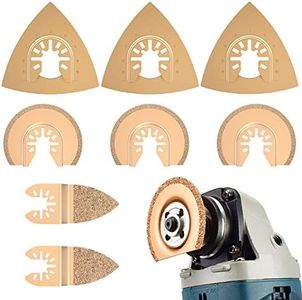 Set di 8 lame oscillanti Mix Multitool Set di lame per sega multifunzione per plastica/legno/Soft Metal Cutting per Multimaster