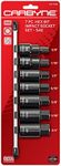 CARBYNE 7 Pc. Hex (Allen) Bit Impact Socket Set - SAE, S2 Steel Bits | 1/2" Drive, 3/8 to 3/4" Hex • From a Family-Run Tool Company Based in the U.S.A.