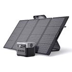 EF ECOFLOW Solar Generator RIVER 2 Pro 768Wh Portable Power Station & 160W Portable Solar Panel LiFePO4 Battery 70 Min Fully Charged, 4×AC Outlets Power Station For Camping, RV, Home Backup