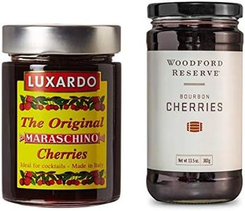Luxardo Maraschino (400g) & Woodford Reserve (383g) Bourbon Gourmet Cherries