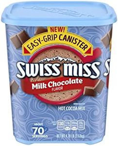 Swiss Miss Hot Cocoa Drink Mix, Milk Chocolate Flavor, 4.78 lb. Easy-Grip Canister