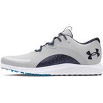 Under Armour Men's Charged Draw 2 Spikeless Cleat Golf Shoe, (102) Halo Gray/Capri/Midnight Navy, 11.5