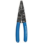 Long Nose Wire Cutter, Wire Crimper, Stripper and Bolt Cutter Multi Tool,Blue/Black, 8-Inch Long Klein Tools 1010