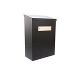 Sterling NPB02BK Thames Steel Newspaper Box - Black, 15 x 40 x 27.5 cm