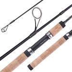 Sougayilang Fishing Rods, 2 Sections Spinning Fishing Rod Light and Resilient with Cork Handle Trout Rods, Carbon Composite Blank, Fishing Lover Best Gifts Pike, Crappie, Perch-562