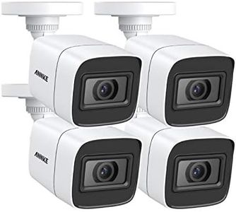 ANNKE 4K CCTV Bullet Camera, 4 Pack Security Cameras, 100ft EXIR Night Vision, IP67 Weatherproof