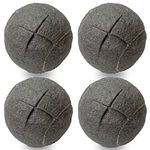 Pre-Cut Walker Tennis Ball Glides, 4 PCS Walker Glide Balls with 2 inch Precut Opening for Easy Installation, Heavy Duty Thickness Walkers Legs Universal Precut Glide Balls for Floor Protection (Grey)