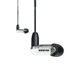 Shure AONIC 3 Wired Sound Isolating Earbuds, Clear Sound, Single Driver with BassPort, Secure in-Ear Fit, Detachable Cable, Durable Quality, Compatible with Apple & Android Devices - White