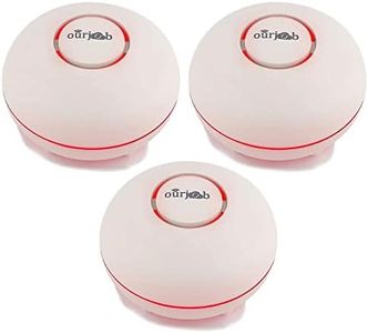 Water Leak Detector -Ourjob Water Alarm Surveillance Systems Water Detectors for Home Security, Kitchen，Bathroom, Basement (3PCS)