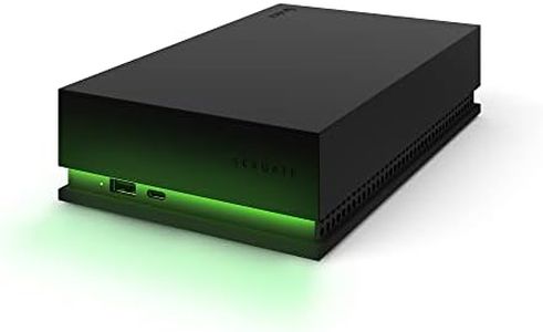 Seagate Xbox Game Drive Hub Portable External Hard Disk Drive with RGB LED Lighting, 8TB, Black