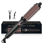 Thermal Brush, 32Mm Curling Iron Brush, 3 in 1 Curling Wand with Dual Voltage Curling Iron Brush, Hot Comb,Hair Straightening Brush Volumizing Hot Brush Create Root Volume & Loose Curls