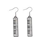 CHOORO Keyboard Earrings Music Earrings Piano Jewelry Piano Gifts Symphony Gifts Grand Pianos Earrings (Keyboard -Earrings)