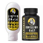 Muscle Ape Smelling Salt With 70 Ml Cream Chalk For Titanium Strength Grip | Ammonia Inhalant For Instant Focus & Insane Pump | Most Potent Ammonia Inhalant For Pro Lifters.