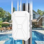 AX1800 Long Range Outdoor WiFi Extender Signal Booster with 6 Antennas, Outdoor WiFi 6 Extender, IP67 Weatherproof Gigabit WiFi, Outdoor WiFi Access Point, with PoE, for Patio, Camera, Camping, RV