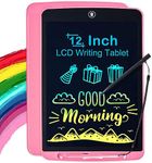 Tvara 12 Inch Large Size LCD Writing Tablet for Kids Electronic Colorful Screen Draing Board Doodle Scribbler Pad Learning Educational for Boy Girl (Multi Color)